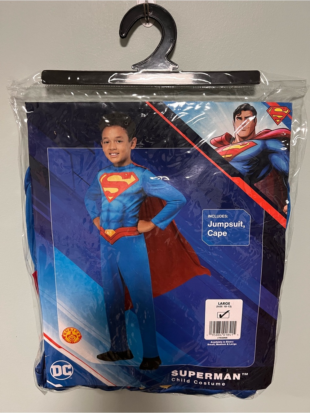 DC Comics Superman Blue and Red Kids Costume with Cape